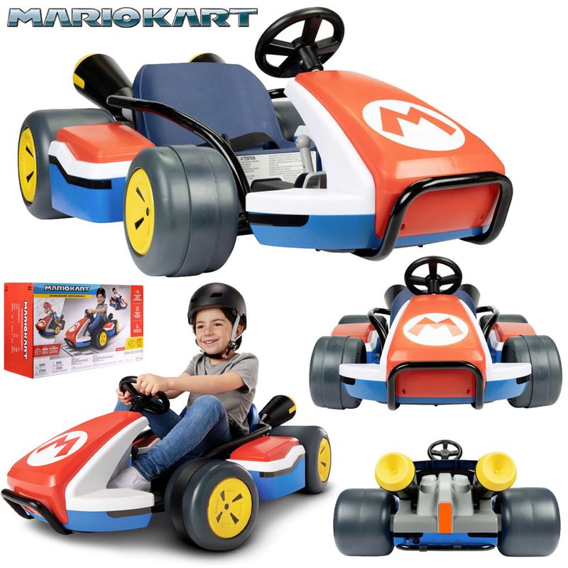 Carrinho Elétrico Infantil - Nintendo Kart 24V - Super Mario